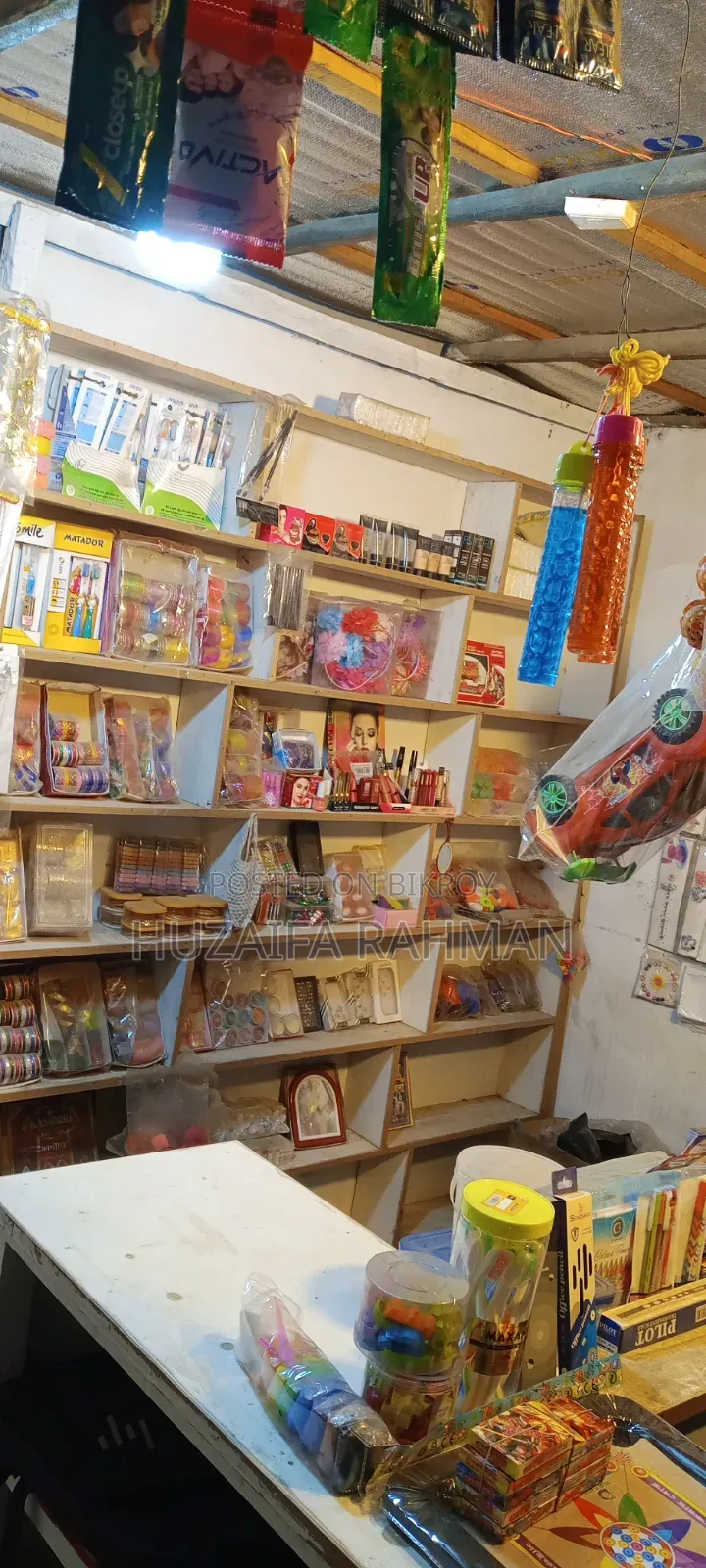 Rack and cash counter for sale with all accessories