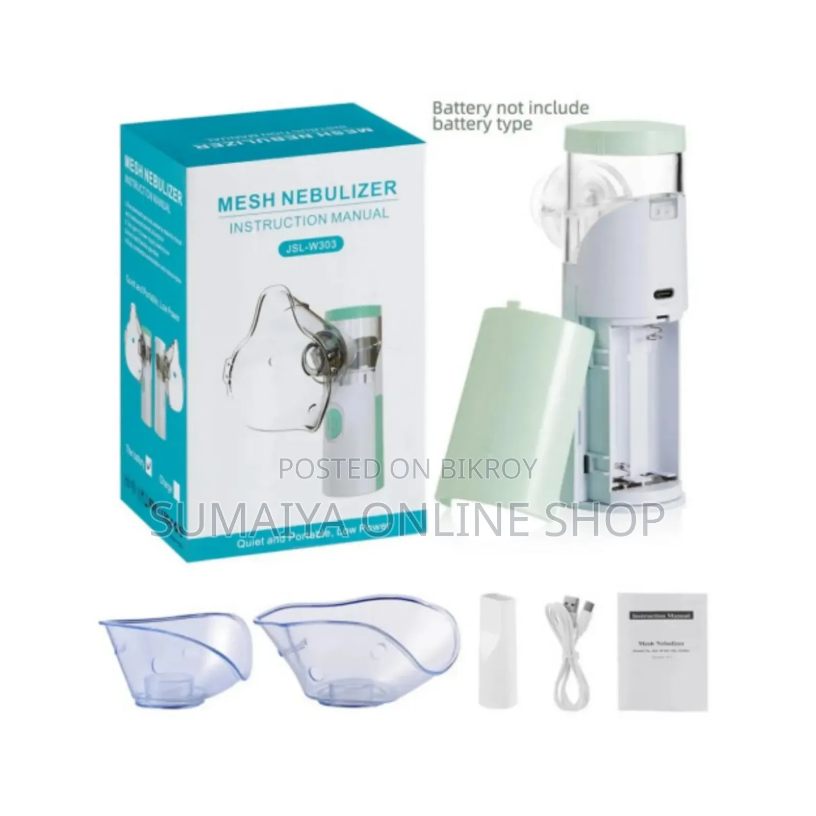 Portable Mini Handheld Mesh Nebulizer Machine - JSL -W303