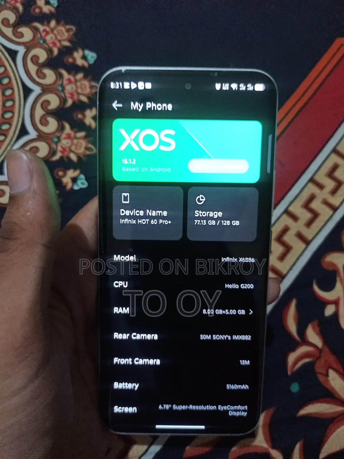 Infinix Hot 60 Pro+ 128 GB Silver