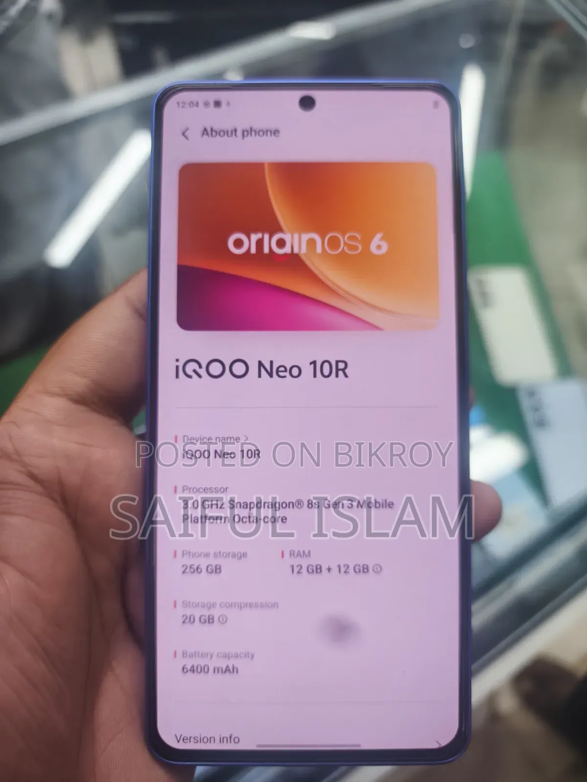 iQOO 256 GB Blue