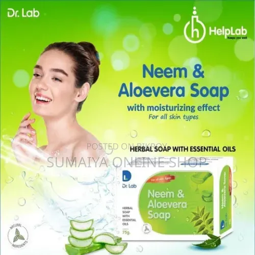 Dr Labs Neem Aloevera Soap (75g) Dr Labs Neem & Aloevera Soap