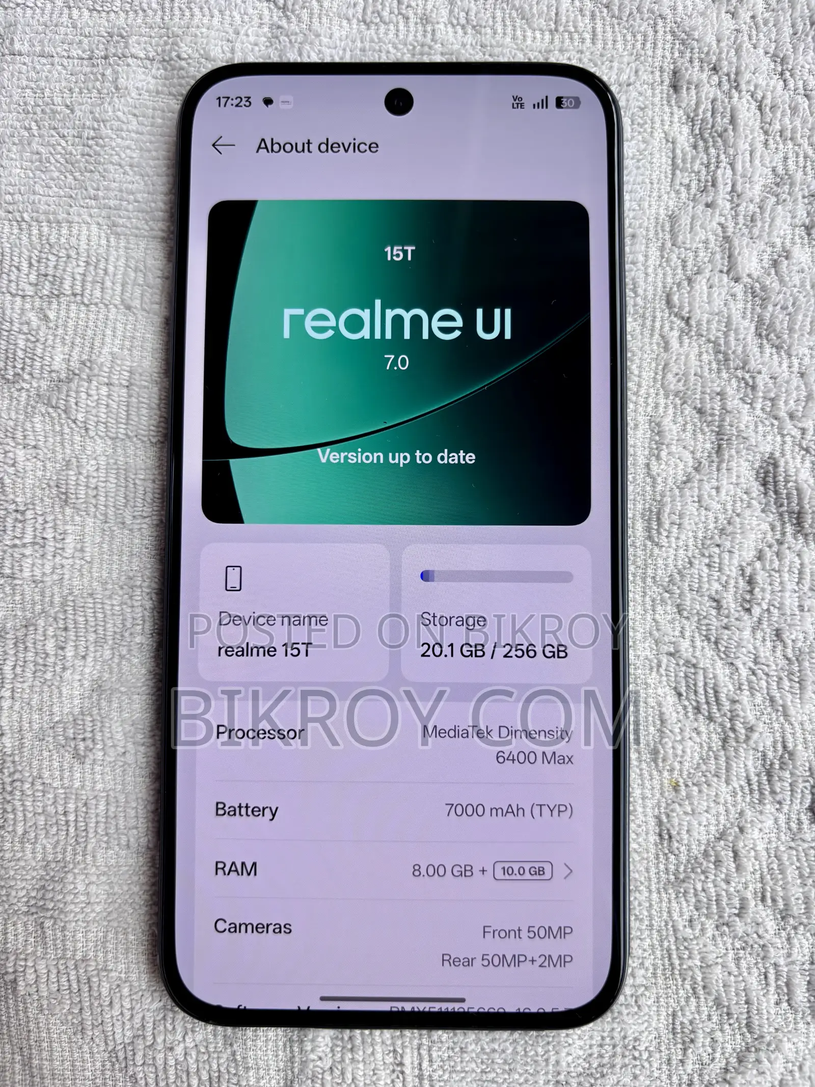 New Realme 15T 256 GB Black