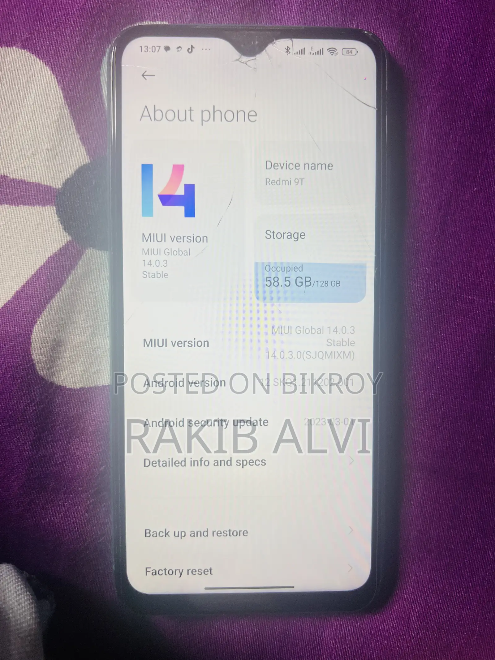 Xiaomi Redmi 9T 128 GB Blue