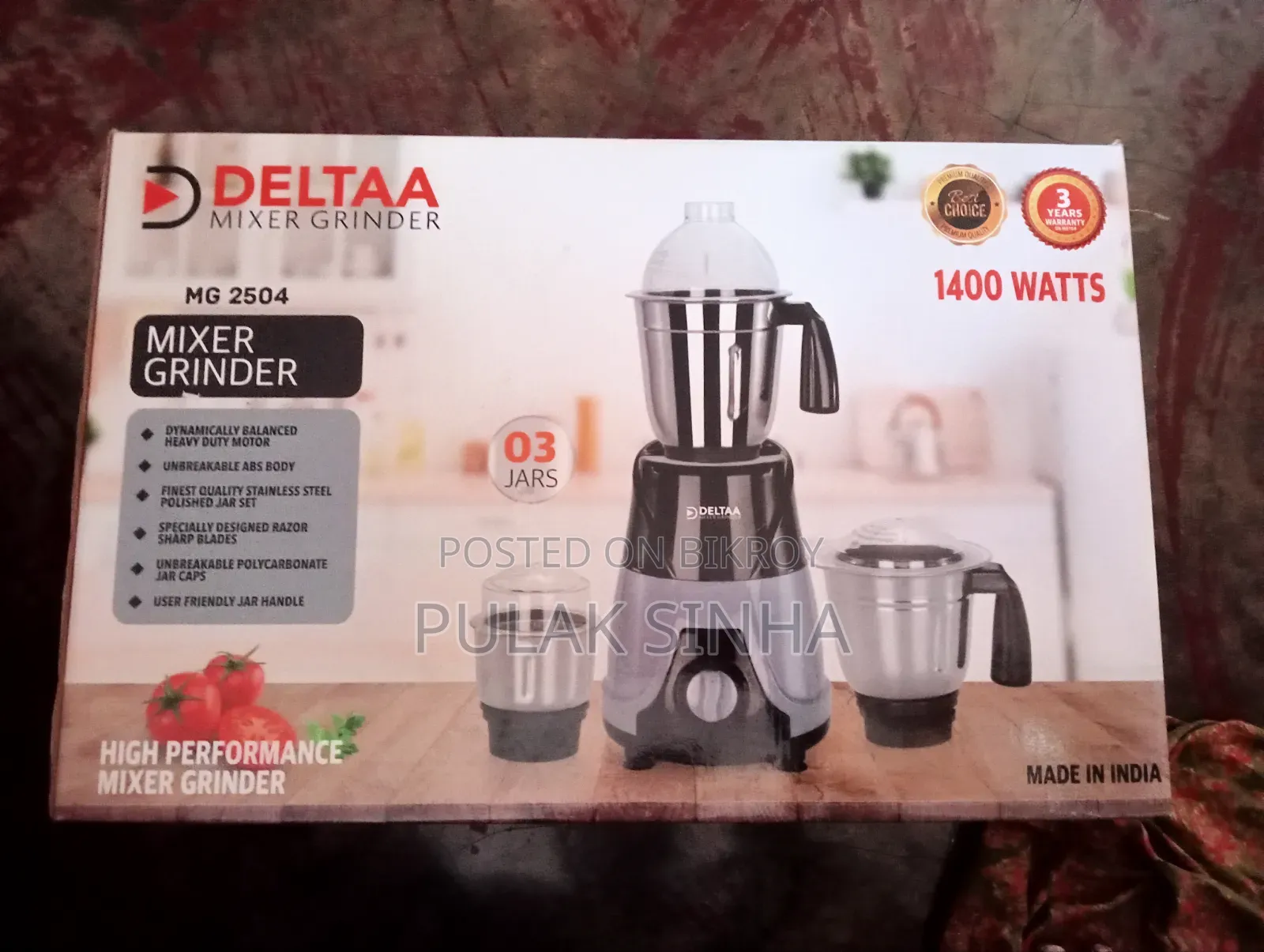 Deltaa Mixer Grinder (Blender)