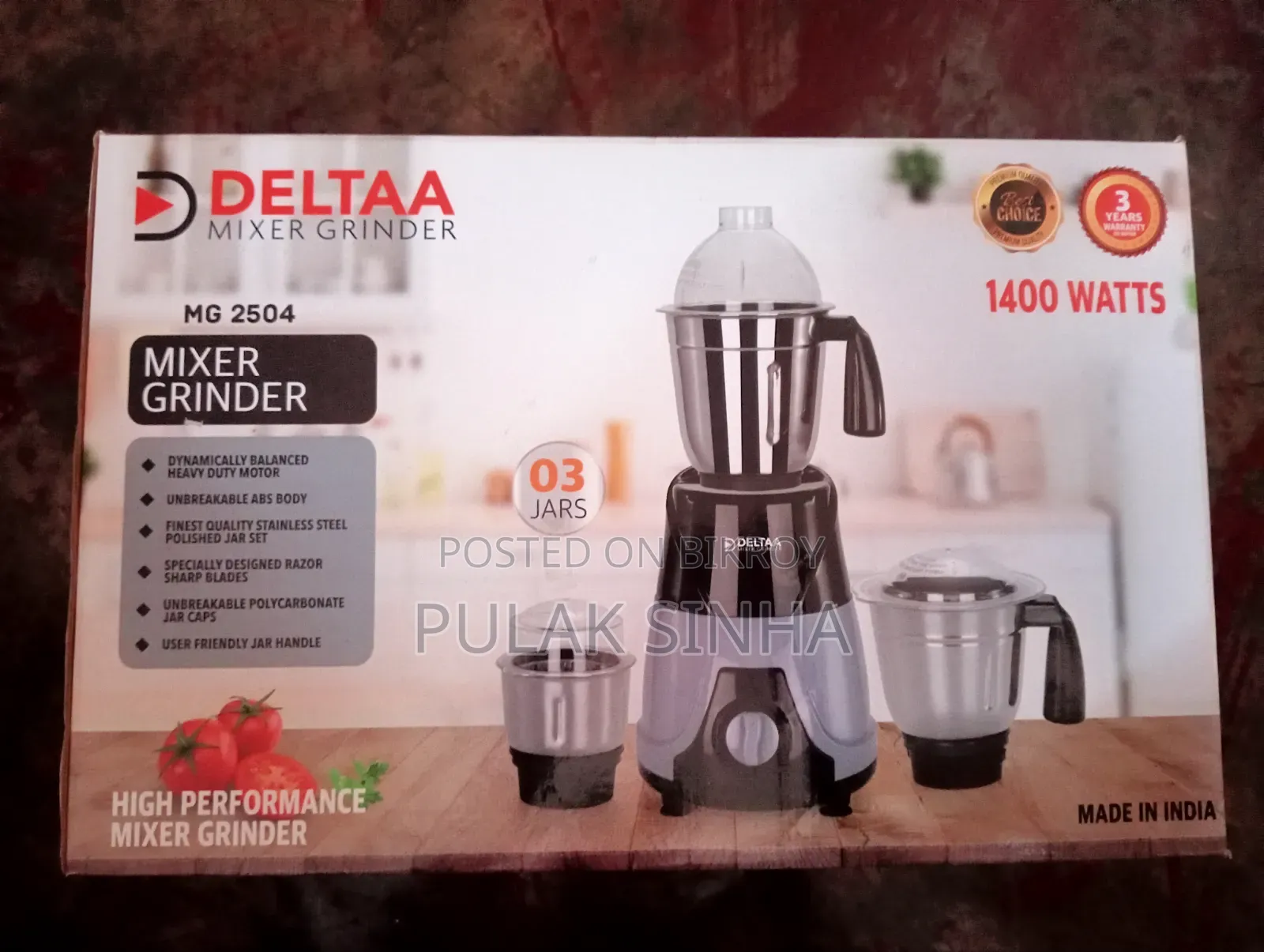 Deltaa Mixer Grinder (Blender)