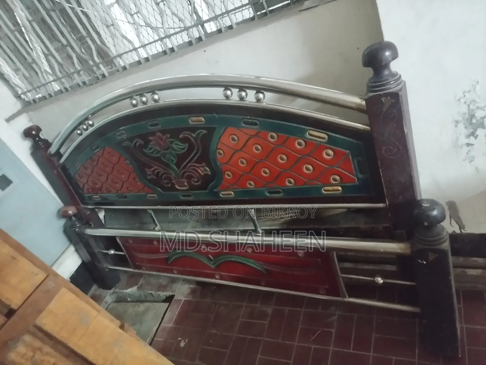 Urgent steel bed for sale