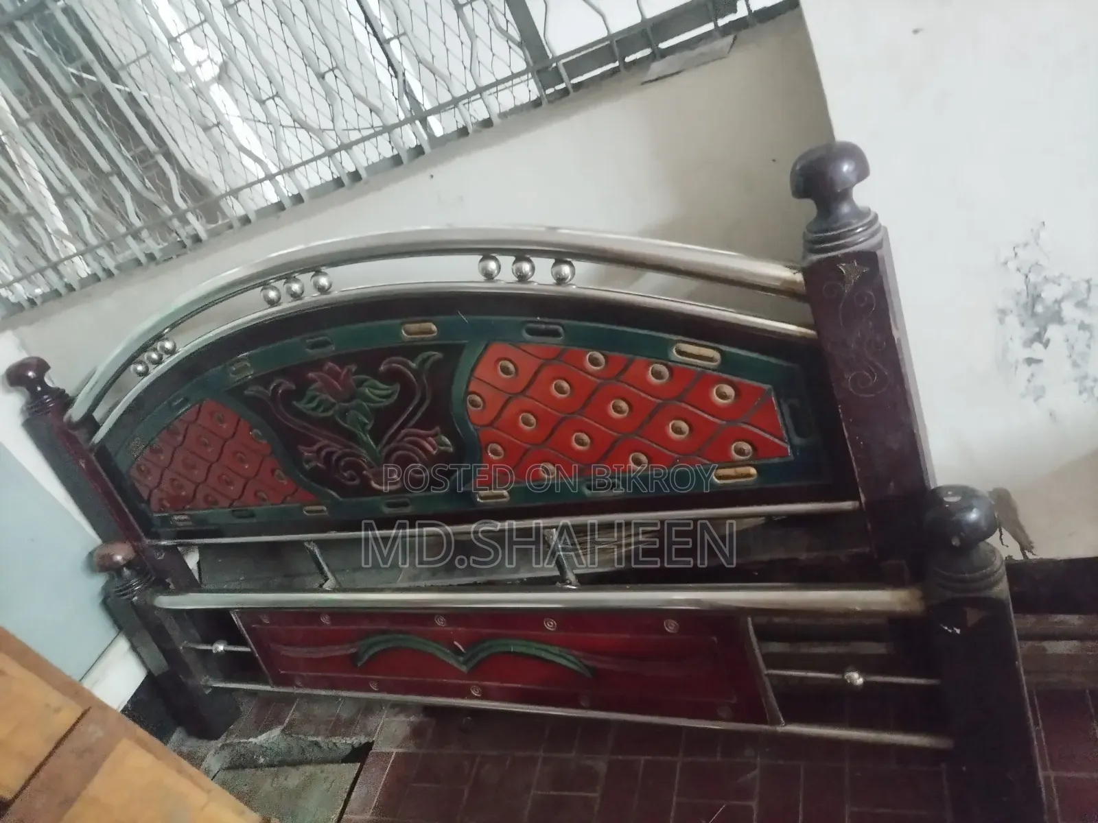 Urgent steel bed for sale