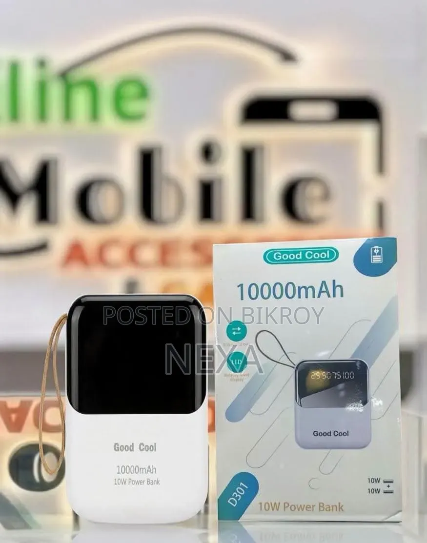 গুড কুল ডি৩০১ ১০০০০এমএএইচ পাওয়ার ব্যাংক 🔋⚡