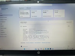 নতুন ল্যাপটপ HP 16GB AMD Ryzen 5 SSD 512GB