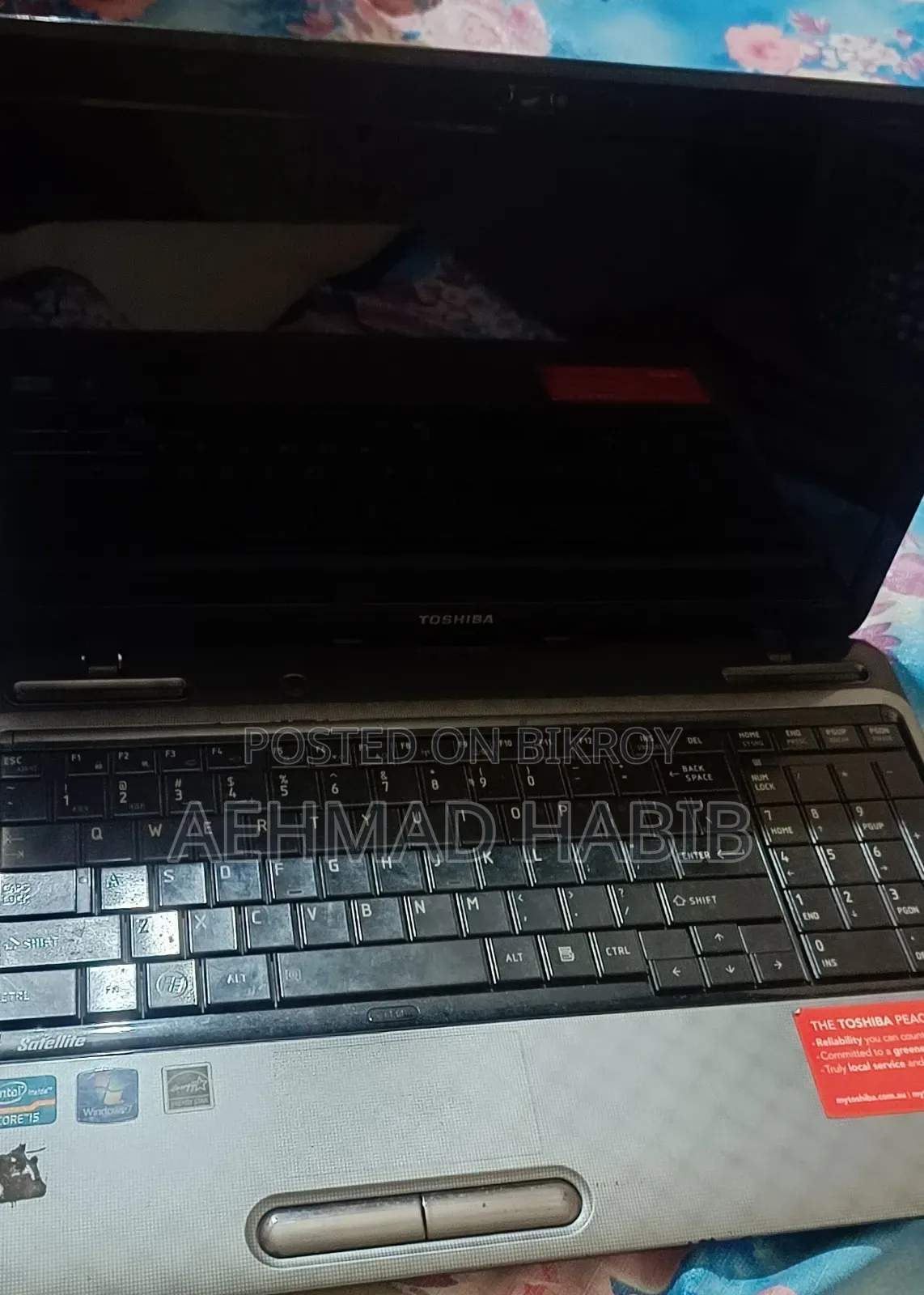 Laptop Toshiba Satellite C655 4GB Intel Core i5 HDD 16 GB