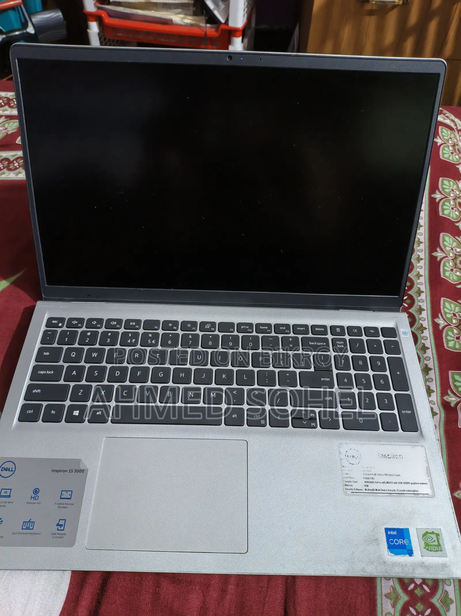 Laptop Dell Inspiron 15 3511 8GB Intel Core I5 SSD 512GB