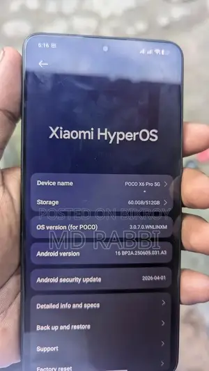 Xiaomi Poco X6 Pro 512 GB Black
