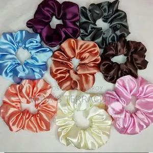 8 Piece Premium Satin Silk Scrunchie Combo | 280 Taka Only