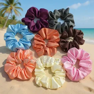 8 Piece Premium Satin Silk Scrunchie Combo | 280 Taka Only