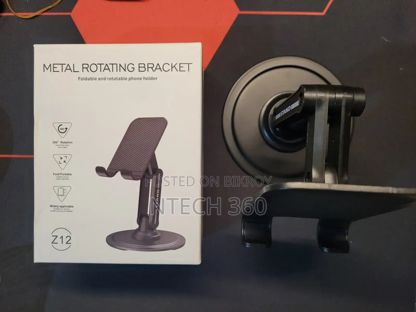 Mobile Stand 360° Rotating and Foldable Stand for the Desk
