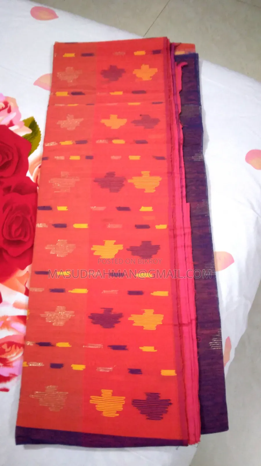 Jamdani Saree Half Silk