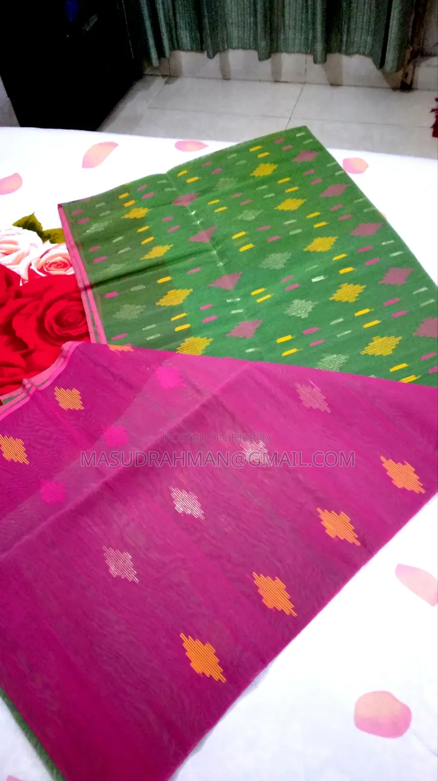 Jamdani Saree Half Silk