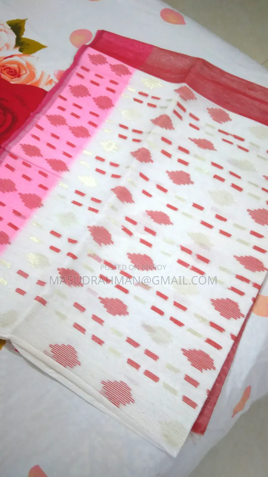 Jamdani Saree Half Silk