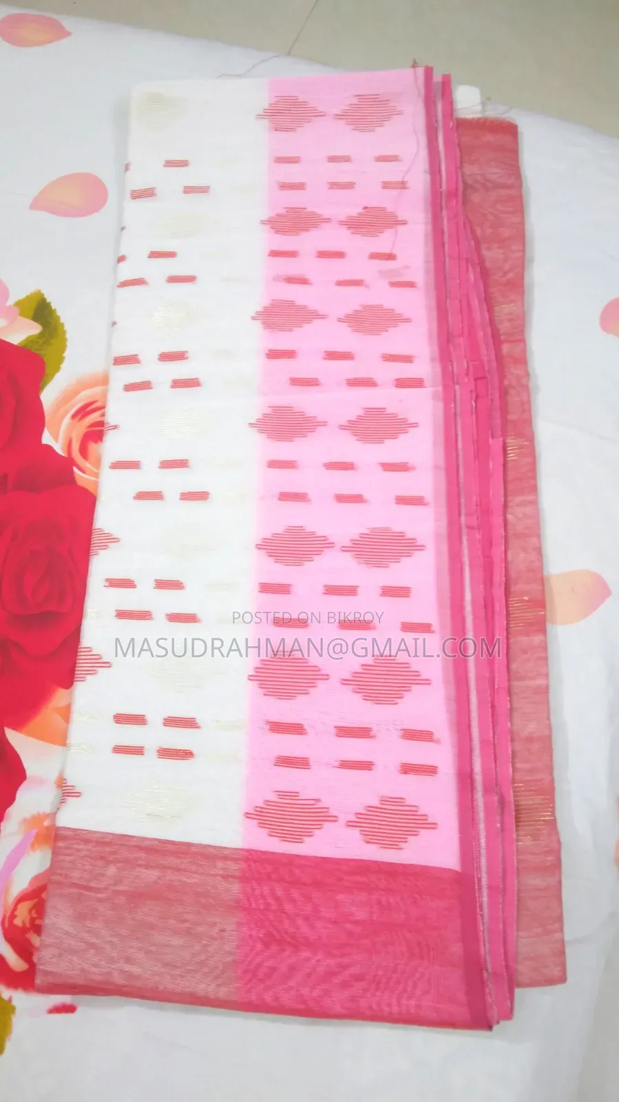 Jamdani Saree Half Silk