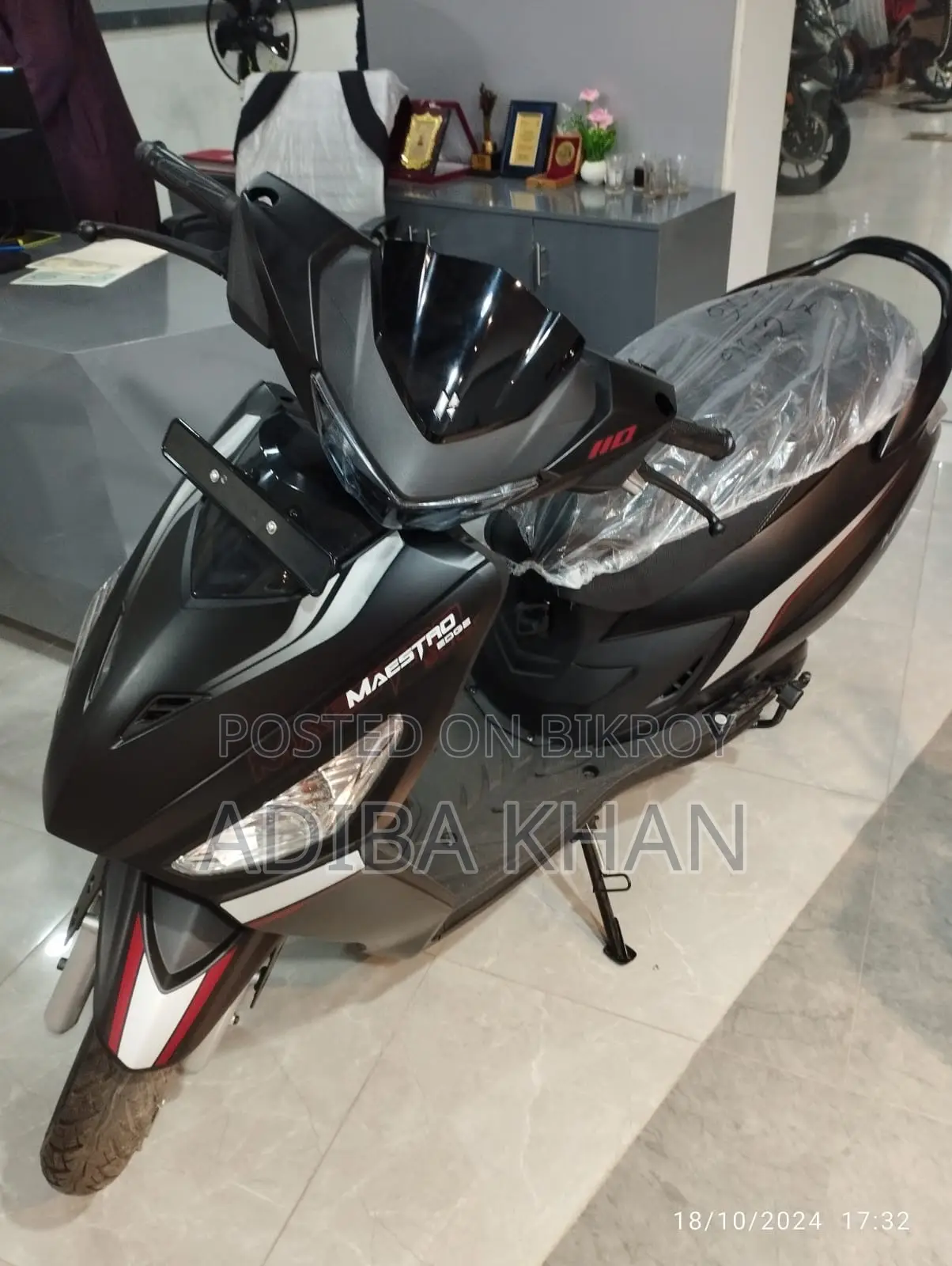 হিরো মেস্ট্রো এজ ১১০ ২০২৪ ব্ল্যাক