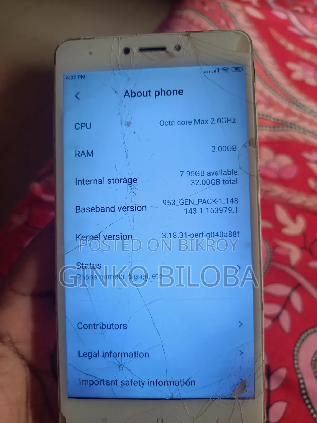 Xiaomi Redmi Note 4 32 GB Pink