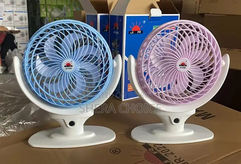 Jr-5566 Elegant Rechargeable Desk Fan