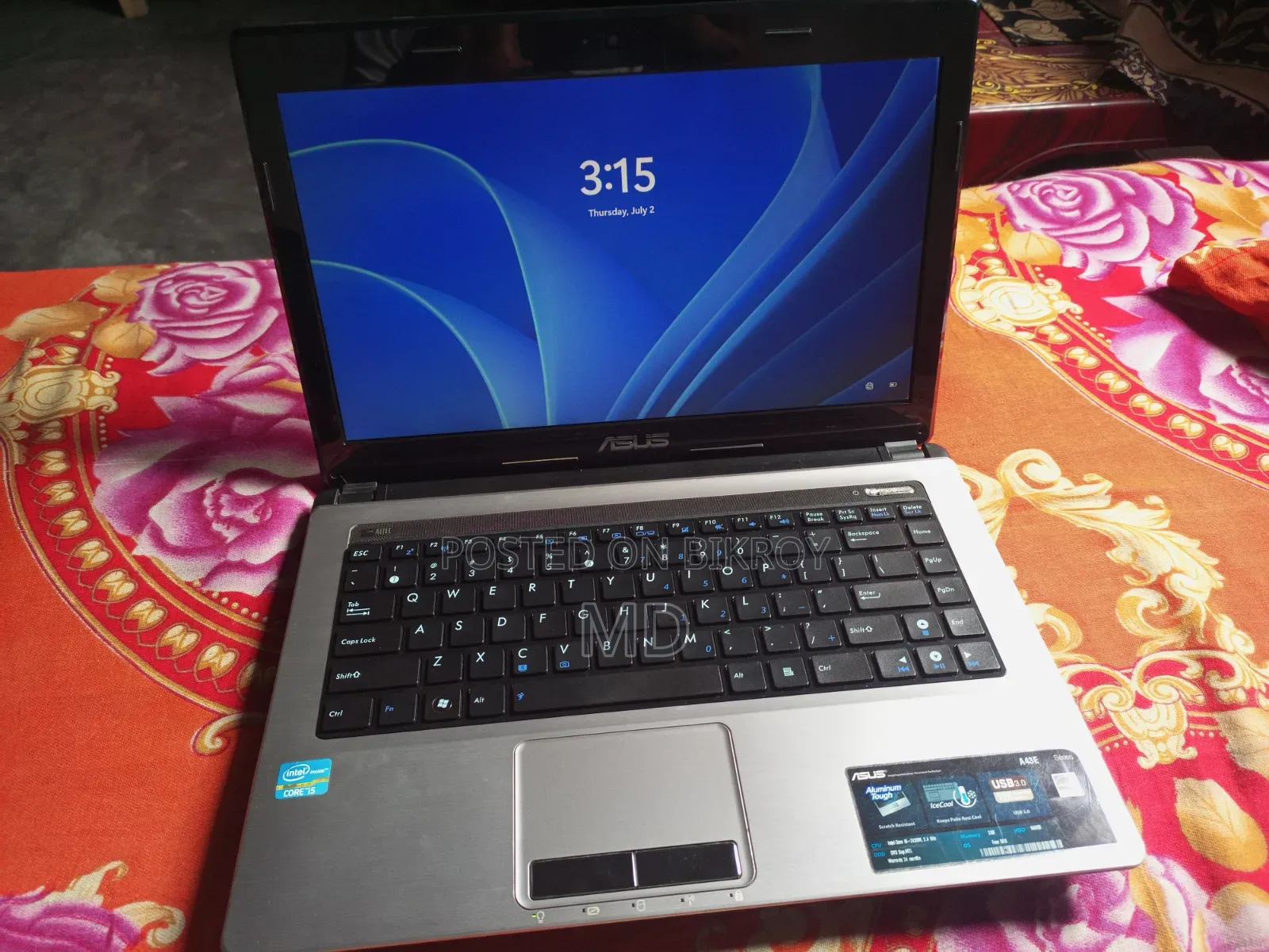 Laptop Asus 8GB Intel Core I5 HDD+SSD 512GB