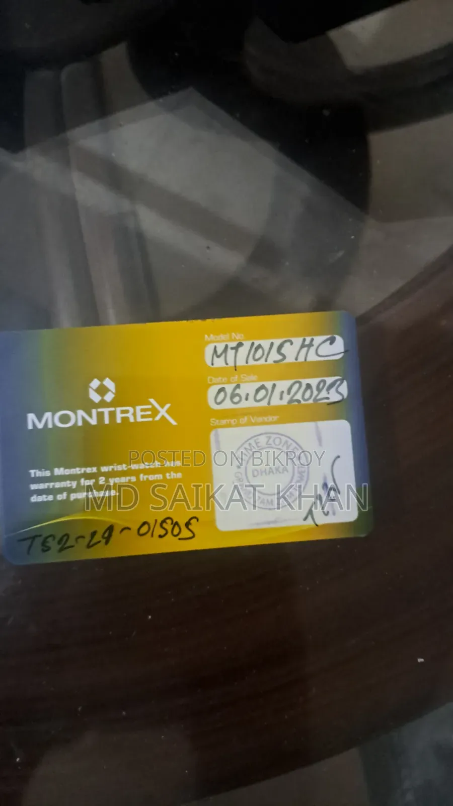 Montrex Analog Watch,Model:Mt101shc