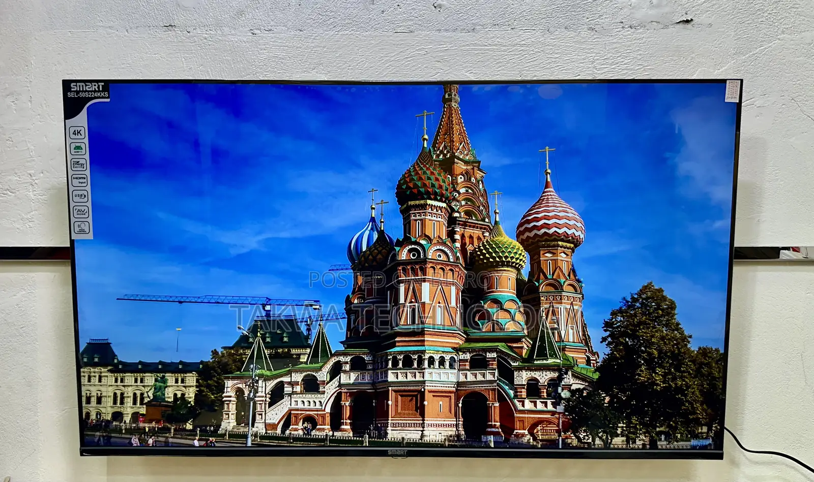 Smart 50 Inch Smart Android Frameless Voice Control TV Full Box