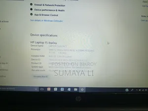 Laptop HP 15 4GB AMD HDD+SSD 512GB
