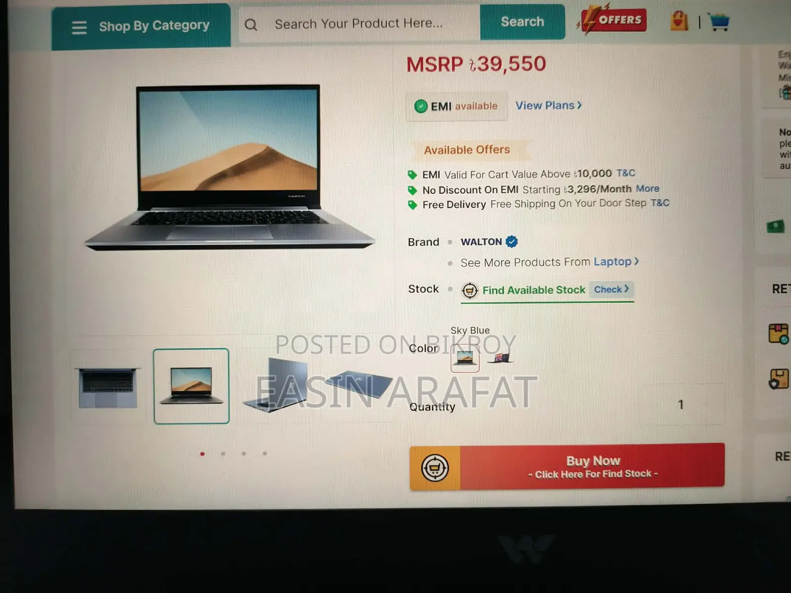 Laptop 8GB Intel Core i3 SSD 512GB