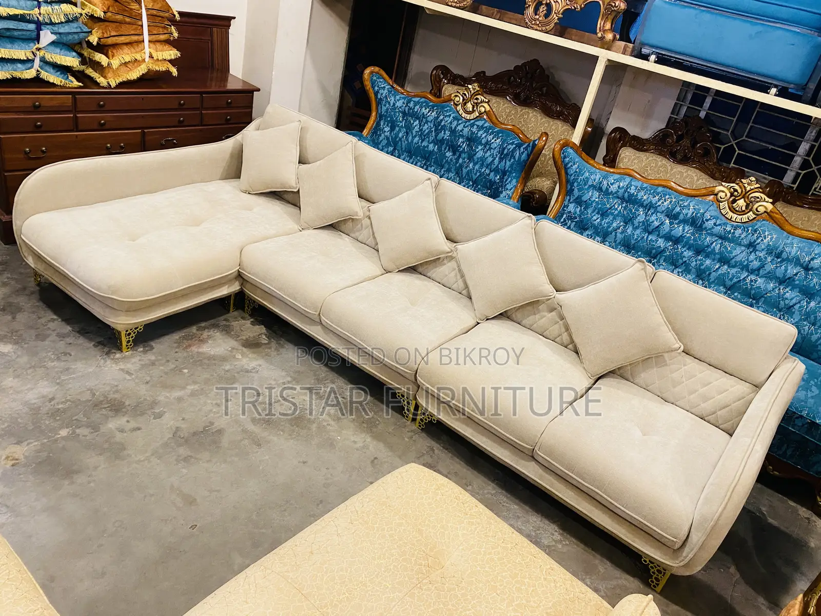 L Type Long Sofa Set