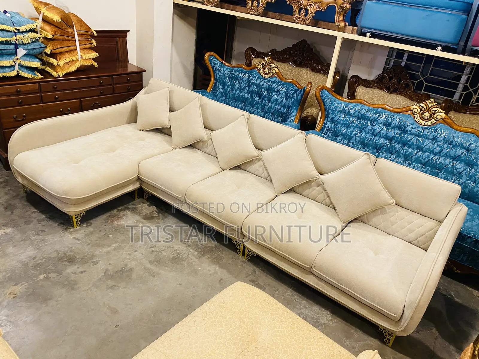 L Type Long Sofa Set