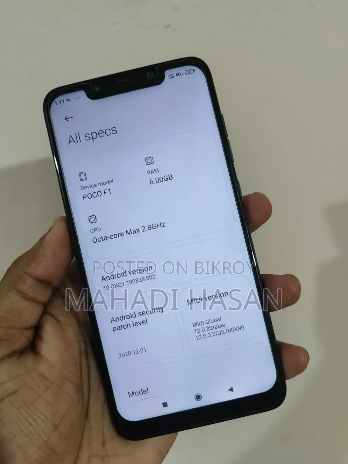 Xiaomi Pocophone F1 64 GB Black