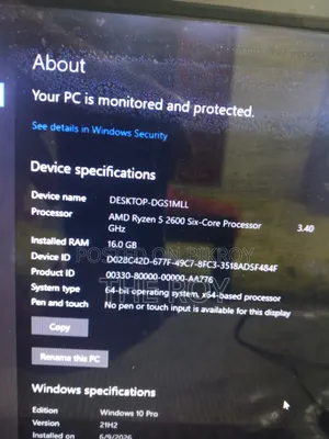 Desktop Computer 16GB AMD Ryzen 5 SSD 128GB