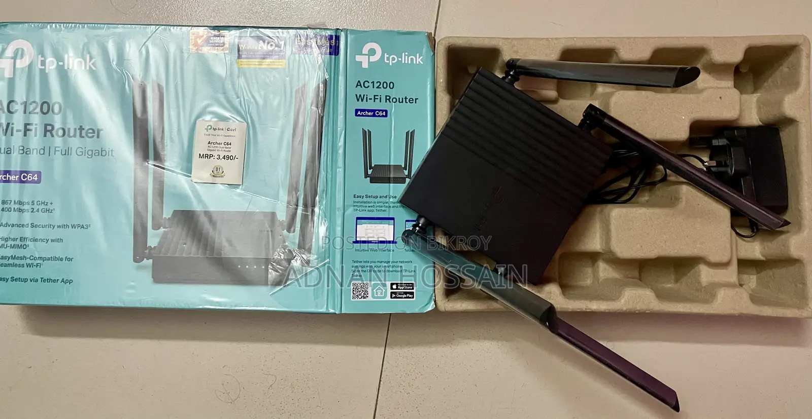 Tp-link Archer C64 Ac1200 Router For Sale | Great Condition