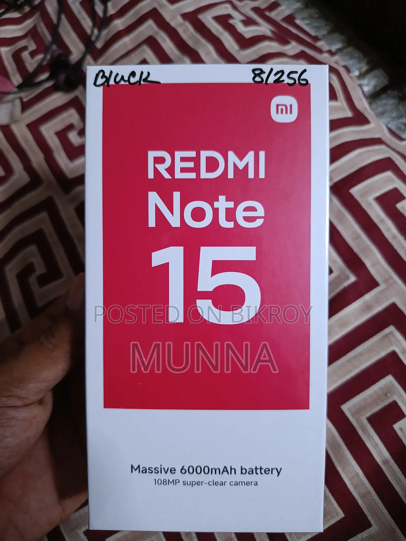 New Xiaomi Redmi Note 15 256 GB Black