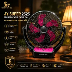 JY Super 2523 Rechargeable Table Fan