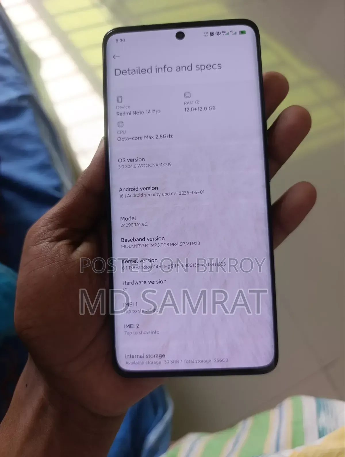 Xiaomi Redmi Note 14 Pro 256 GB Black