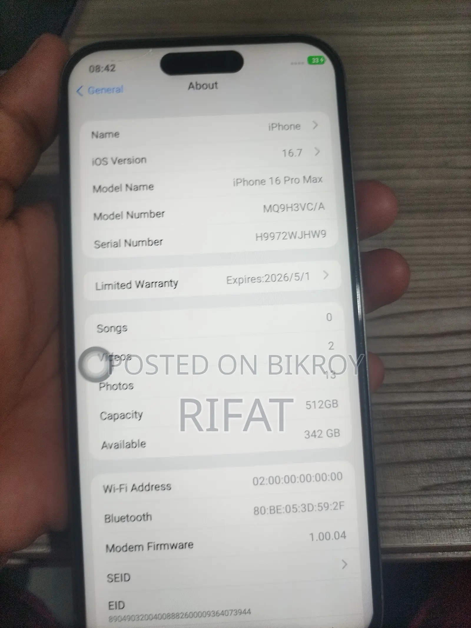Apple iPhone 16 Pro Max 512 GB Orange