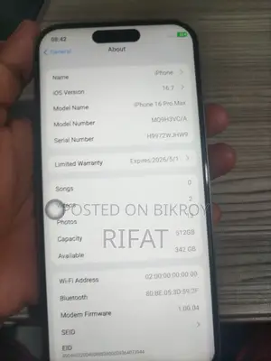 Apple iPhone 16 Pro Max 512 GB Orange