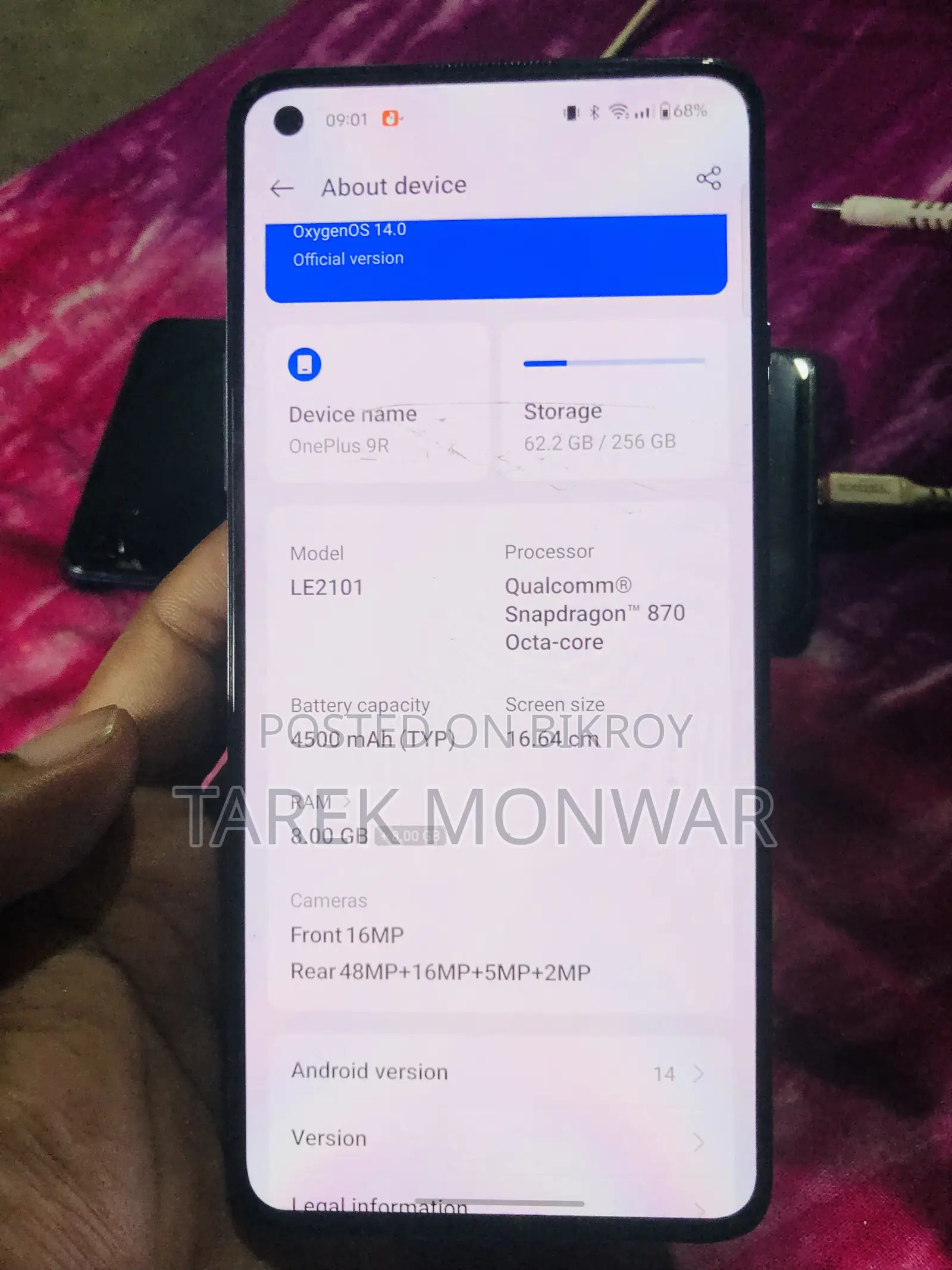OnePlus 9R 256 GB Blue