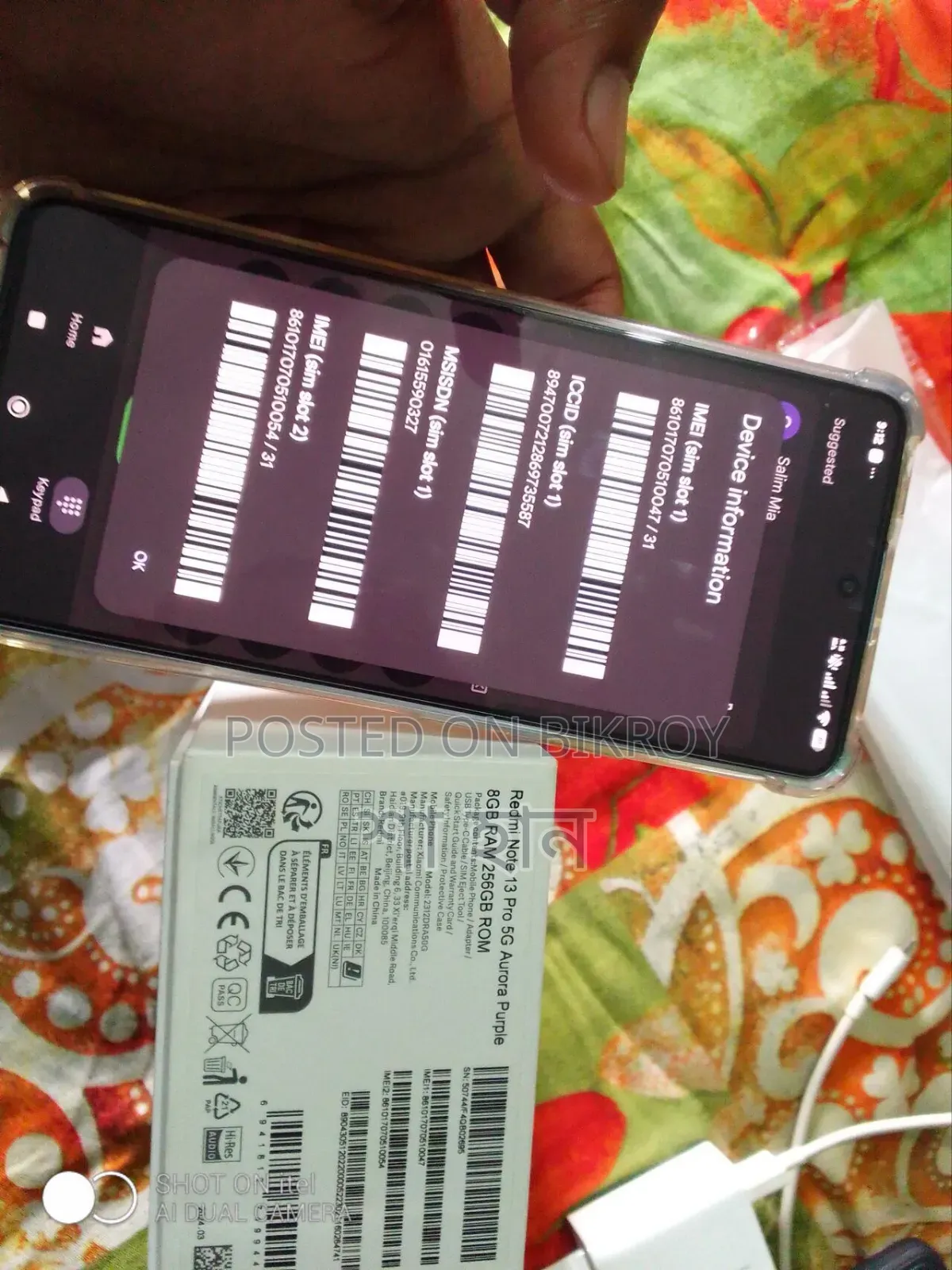 Xiaomi Redmi Note 13 Pro 5G 256 GB Purple