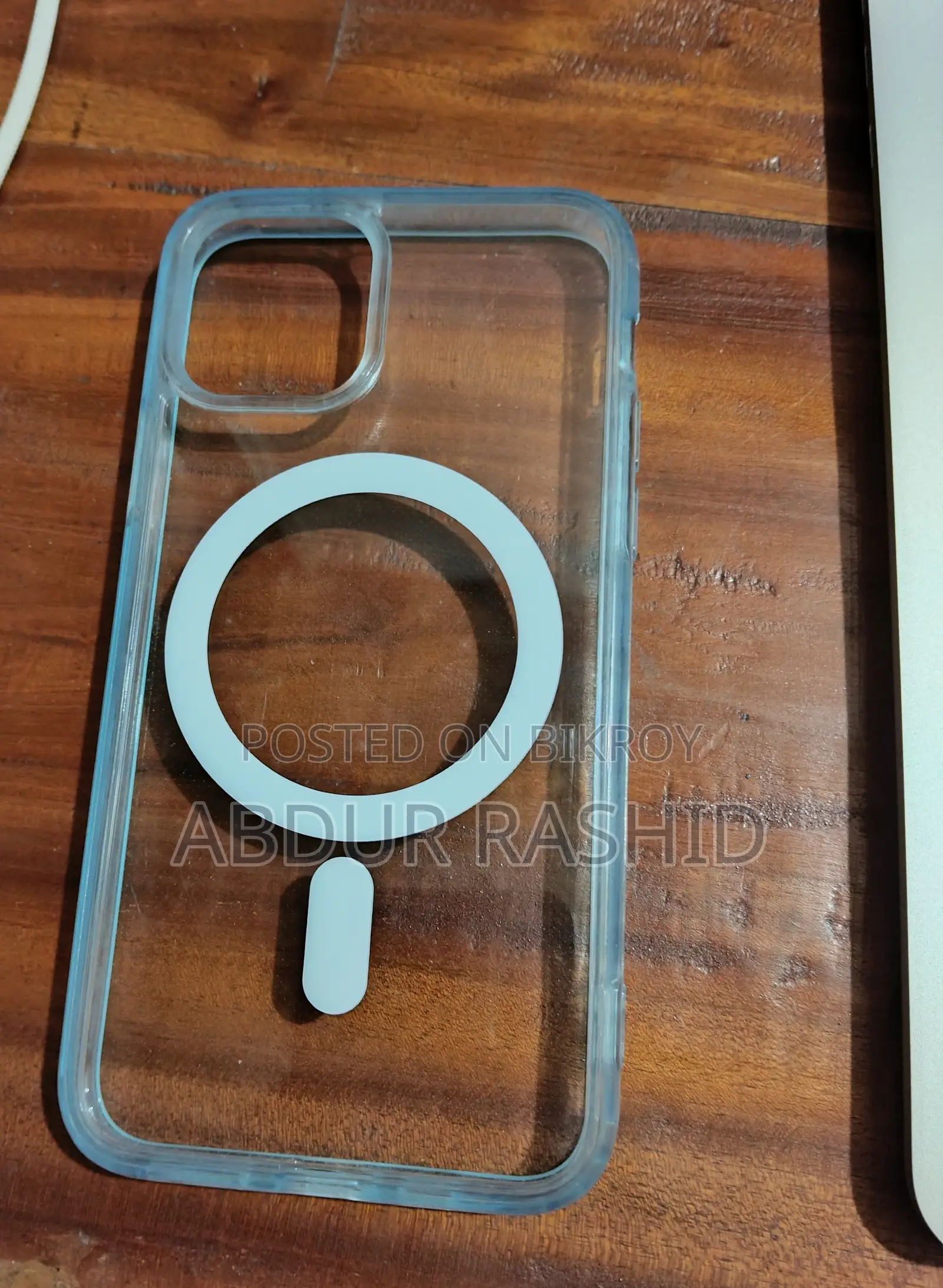 iPhone 11 Pro Anti-Yellow Case With Ocean Blue Border