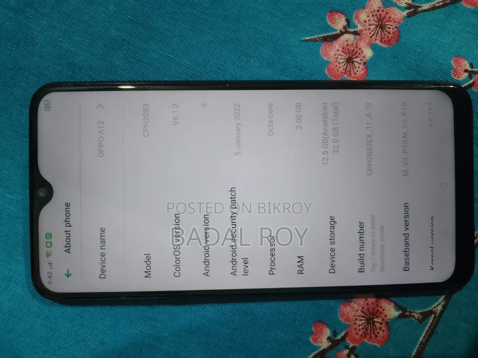 Oppo A12 32 GB Black
