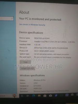 Desktop Computer MSI 4GB AMD A8 SSD 512GB