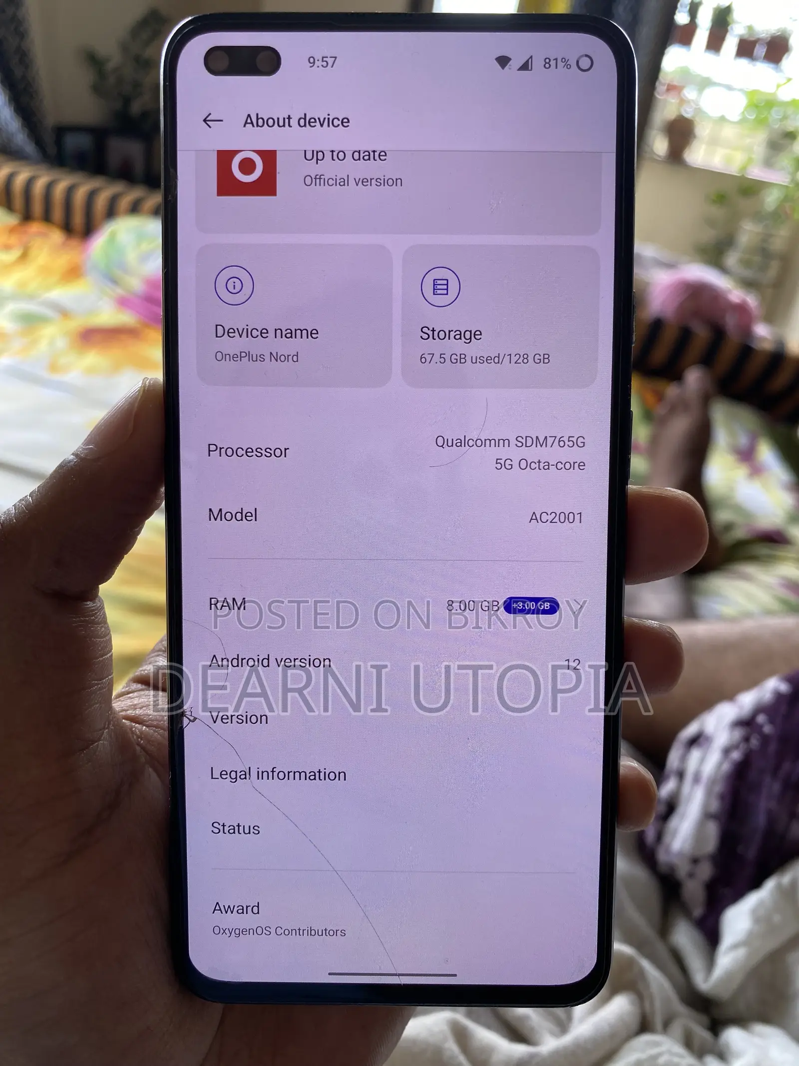 OnePlus Nord 128 GB Gray