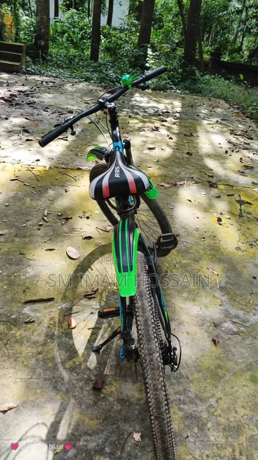 This bicycle is for sale.