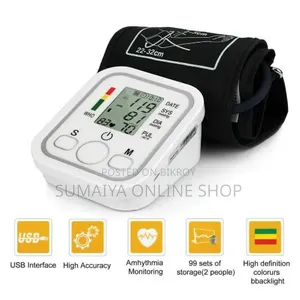 Blood Pressure Monitors With Adjustable Cuff and Large LCD Display