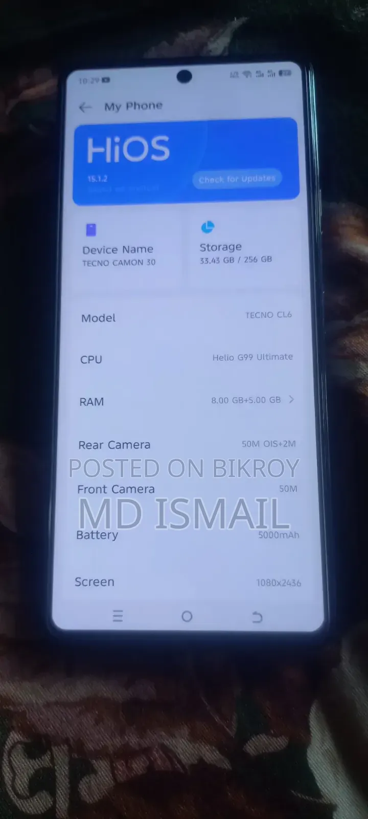Tecno Camon 30 256 GB Black